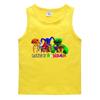 2023 Verão Crianças colete estilo coreano algodão casual camisa de fundo suor-absorvente açúcar esportes outerwear meninos sem mangas undershirt