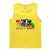 Chaleco de verano para niños 2023, estilo coreano, algodón casual, camiseta básica absorbente de sudor, ropa exterior deportiva de azúcar, camiseta sin mangas para niños