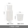 Tetera de vidrio resistente al calor tetera para una persona estilo japonés taza para jugo para té de la tarde taza de vidrio resistente al calor ins taza para bebida fría