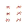 Laço de Diamante Princesa do Luar Laço Acessórios para Nail Art Avançado Café com Leite Bege Laço para Unha Acessórios de Diamante