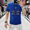 Camiseta de Manga Corta con Cuello Redondo de Gama Alta para Hombre, Nuevo Lujo Accesible de Verano, Camiseta Básica de Media Manga para Hombre Joven, Moderna