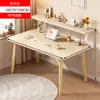 Escritorio de Computadora Engrosado, Escritorio de Dormitorio, Estantería Integrada, Escritorio de Estudio para el Hogar, Escritorio Pequeño Simple para Oficina, Banco de Trabajo