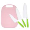 Juego de cuchillo para fruta y tabla de cortar, suplemento alimenticio para bebés, tabla de cortar de clasificación de doble cara, cuchillo de juguete de plástico para cortar y pelar verduras para niños