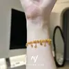 Pulsera de Atrapasueños Estrella Chapada en Oro de Lujo Ligero para Mujer, Estilo Vintage, Joyería de Diseño Único