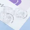 Nuevas cuentas de medusa acrílicas transparentes con agujero para pulsera DIY, llavero, cadena de teléfono móvil, accesorios colgantes al por mayor