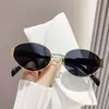Óculos de Sol da Moda Europeia Americana de Verão Óculos de Sol de Celebridade da Internet Óculos de Sol Ovais Engraçados Unissex Tendência Personalidade