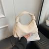 Bolsa de Mão Nicho Estilo Coreano Nova Coleção Primavera 2025 Bolsa Feminina Versátil Listrada de Ombro Tendência Casual para o Dia a Dia Bolsa Transversal