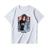 Estación independiente talla grande Camiseta casual de mujer con estampado de Wukong anime Day Man moda top suelto de mujer
