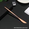 Conjunto de quatro peças de louça ocidental em aço inoxidável 410, conjunto de louça portuguesa, faca, garfo e colher banhados a titânio