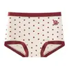 Cuecas Boxer de Algodão Puro para Mulheres em Seu Ano Zodiacal, Sem Costura, Algodão de Bebê Classe A, Antibacteriano 10A, Gancho Estendido, Roupa Íntima Feminina de Tamanho Grande