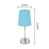 Lámpara de mesa pequeña de tela transfronteriza, moderna y sencilla, para sala de estudio, con pantalla de color sólido, ideal para dormitorio y mesita de noche.