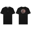 Comércio Exterior Transfronteiriço Pedra Pedra Verão Novo Estilo Casal Masculino e Feminino Casual Clássico Bússola Estampa de Espuma Camiseta de Manga Curta
