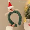 Diadema Linda de Peluche con Cabeza de Alce para Mujer Disfraz de Navidad Diadema Alta con Cráneo y Astas Hombre de Jengibre Otoño e Invierno Pinza para Lavarse la Cara