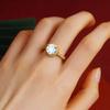 Pingente de Diamante Microcravejado Fashion e Exquisito, Anel Vivo Ajustável, Luxo Acessível e Brincos Redondos Versáteis Fornecimento de Fábrica