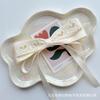 Pasador de Corazón Hueco Estilo Francés con Lazo Dulce, Elegante Accesorio para el Cabello para Mujeres, Pinza de Resorte para Cola de Caballo