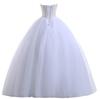 2026 Nuevo Modelo Aliexpress Ebay Vestido de Gala para Mujer Sin Tirantes Largo hasta el Suelo Vestido de Novia para Boda