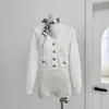 Cardigã de tricô com decote em V e padrão de losangos tridimensional para mulheres, cardigã liso de corte justo da Amazon, casaco elegante e sofisticado