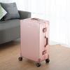 Equipaje de Aleación de Aluminio-Magnesio 20 pulgadas Maleta de Cabina Maleta con Ruedas 24 pulgadas Equipaje Rueda Universal Caja con Contraseña Maleta para Mujer