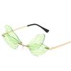 Gafas de Sol Coloridas Estilo Libélula con Ribete Nuevo Sin Marco Europeas y Americanas Divertidas de Bola Transfronterizas Gafas de Comercio Exterior Personalizadas