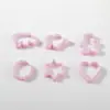 Molde de Plástico para Galletas 8 Piezas Set de 6 Piezas Hogar DIY Dibujos Animados en Forma de Corazón Set de Herramientas para Hornear Galletas Venta al por Mayor