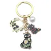 Colgante Creativo Lindo de Gatito de Aleación Llavero de Mini Coche Colgante Decorativo Bolso Joyería Popular Transfronteriza
