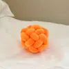 Almohada Tejida con Nudos en Forma de Bola Spandex Decoración para Sala de Estar Sofá Cojín Venta Caliente Transfronteriza Dropshipping