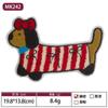 Parches Bordados de Perro Salchicha de Dibujos Animados y Conejo de Venta Caliente Transfronteriza, Accesorios Bordados para Ropa, Parches Bordados, Parche