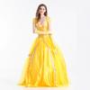 Película y Televisión 2018 Versión Real La Bella y la Bestia Vestido de Princesa Belle Cosplay de Halloween Blancanieves