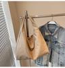 Bolsa Tote de Lona Casual Moda Transfronteiriça para Mulheres 2026 Nova Tendência Versátil Grande Capacidade Bolsa de Ombro para o Dia a Dia