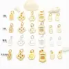 Accesorios de Colgante para Pulsera de Conservación de Color Chapados en Oro de 18 Quilates, Colgante de Ábaco de la Paz, Accesorios de Cuentas para Pulsera DIY, Amuleto de la Fortuna