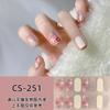 Adesivos de gel para unhas sem cozer à prova d'água longa duração 3D adesivos de unha patch feminino removível película de esmalte para unhas adesivos completos