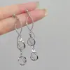 Brincos Super Fada Laço Pérola Franja para Mulheres 2026 Novo Popular Design de Nicho Estilo Cool Brincos Longos