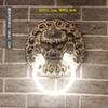 Lámpara de pared retro china Lámpara de grifo estilo chino Patio exterior Creativo Sala de estar Pasillo Pasillo Decoración Zen
