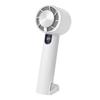 Ventilador de Mano Transfronterizo con Pantalla Digital, Refrigeración por Semiconductor, Mosquetón para Colgar o Pararse, Mini Ventilador de Mano de Escritorio Ultra Potente