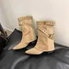 Botas bootcut dinamarquesas~bico fino com tira de fivela, salto grosso de 6cm, botinhas western cowboy empilhadas para mulheres, botas western com solas grossas para mulheres