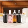 Botella Spray Rosa Mate Negra al por Mayor Botella Gotero Marrón Botella Esencia 120ml Botella Vacía para Reenvasado de Cosméticos