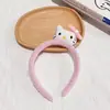 Diadema de Felpa con Cabeza para Lavado de Cara para Mujer, Adorno para el Cabello Nuevo de Dibujos Animados Lindo, Mascarilla de Lavado de Cara, Diadema, Diadema Antideslizante, Accesorios para el Cabello