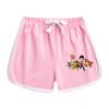 Traje de manga corta para niño y niña del equipo Wangwang, verano dulce estilo occidental, nuevo traje casual de dos piezas de shorts para niña