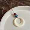 Collar con Colgante de Corazón Trenzado Retro para Mujer en Verano con Falda, Cadena Larga para Suéter, Accesorios Versátiles Diarios para Fiesta de Estudiantes