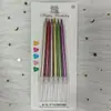 Venta al por mayor del fabricante Velas de Cumpleaños Personalizadas Creativas Pastel Horneado Fiesta Fiesta Palo Largo Color Dorado Chapado Velas Lápiz