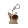 Pingente Nicho Personalidade Gato Feliz Fofo Gato Banana Alto Valor de Cor Acrílico Pendurado Escultura de Areia Chaveiro para Presentear