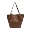 Bolsa feminina única, simples, casual, retrô com uma textura da moda, nova bolsa de ombro para o outono de 2026, bolsa tote de nicho