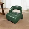 Silla giratoria con ruedas, taburete para sala de estar, uso doméstico, alta calidad, con ruedas para fácil movimiento, taburete para cambiarse los zapatos, silla con respaldo, silla de sofá, silla para niños, funcionamiento silencioso