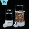Bebedero automático para palomas Pet Shangtian comedero automático de agua comedero para loros caja de comida para pájaros canaleta