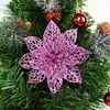 Decoración navideña regalo 15cm flor de Navidad simulación girasol adornos para árbol de Navidad accesorios DIY