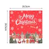 Servilletas impresas con temática de Hombre de Jengibre, decoraciones navideñas comerciales, arreglos para escenas de hotel, servilletas de papel para fiestas festivas