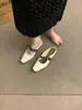 Meias-sapatilhas de design exclusivo Chuyuji, novo modelo 2026, estilo francês, elegantes, mules slip-on bico quadrado com strass