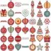 Pegatinas Navideñas Populares en Varios Estilos, Pegatinas de Tatuaje de Regalo de Navidad, Pegatinas en Rollo, Pegatinas Navideñas