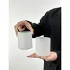 Estilo Ins Vaso Recto Escarchado para Jugo Taza de Café de Vidrio Taza para Té con Leche Bebida Fría Taza para Cóctel Taza para Bebidas