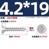 Tornillos Autorroscantes Avellanados Gb846 Acero Inoxidable 304 Cabeza Plana Phillips Tornillos para Madera Extendidos M2.9M3.5M4.2M5.5